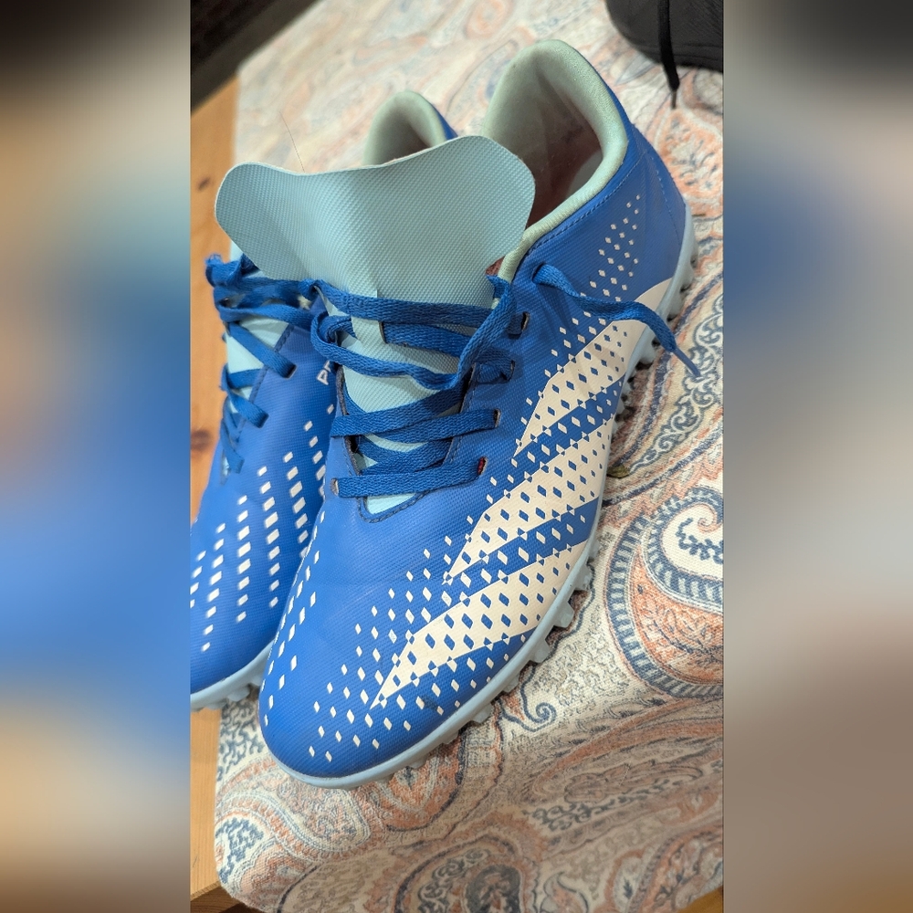 adidas Blue and White Athletic Shoes